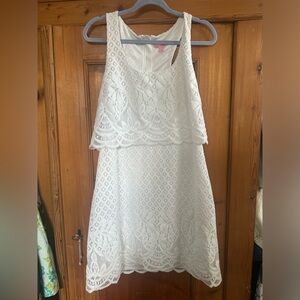 Lilly Pulitzer - white eyelet dress sz.L